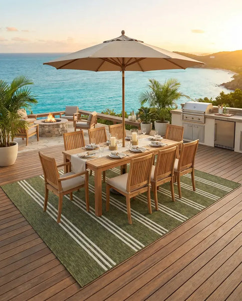 Anguilla - Outdoor Green Rug by Jill Zarin Home