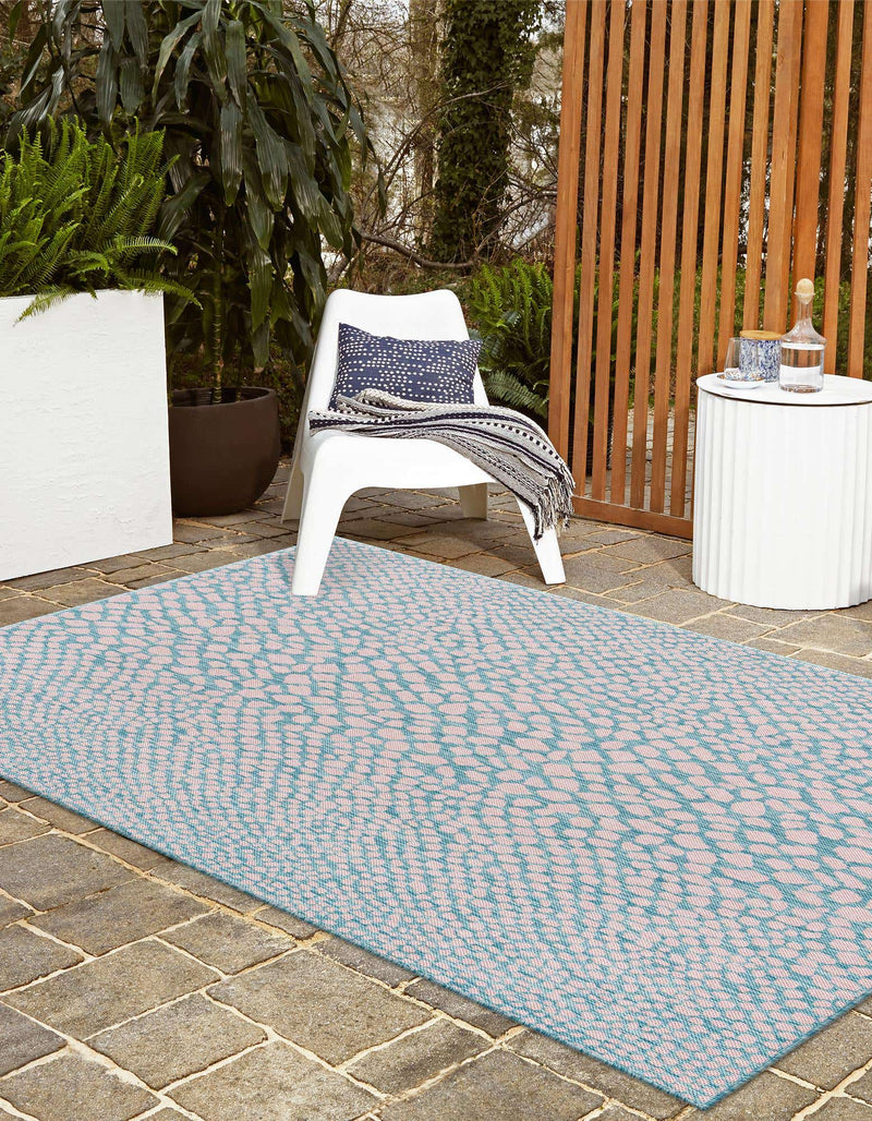 Cape Town Outdoor Rug - Pink and Aqua
