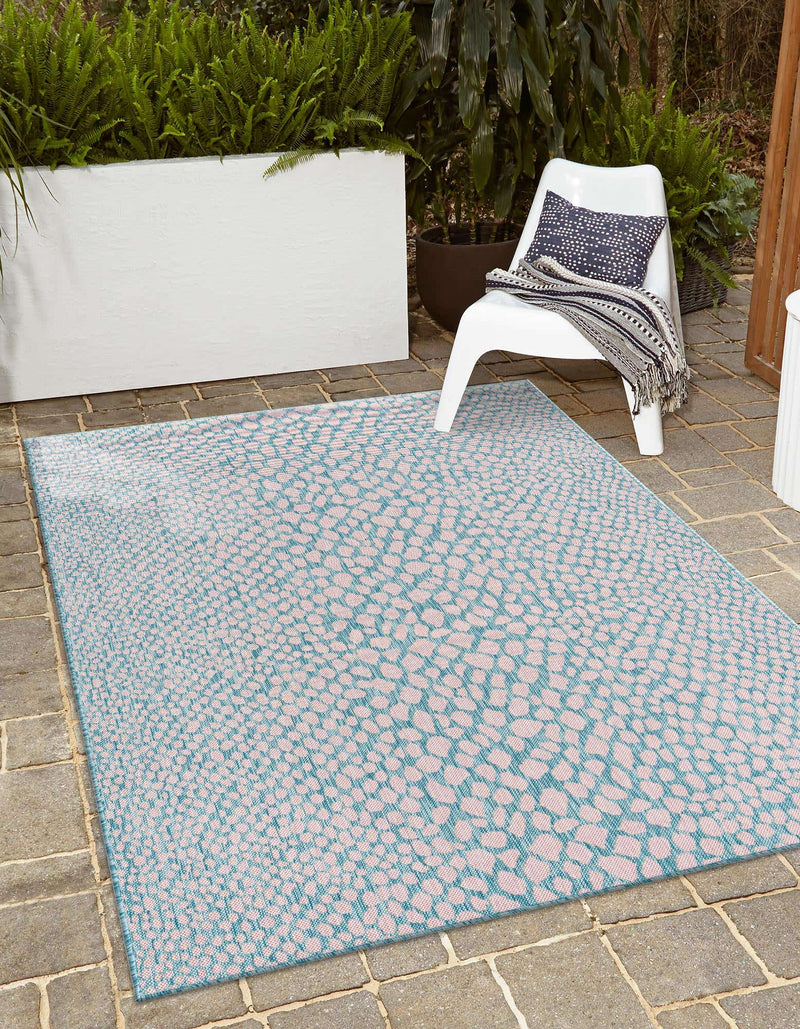 Cape Town Outdoor Rug - Pink and Aqua