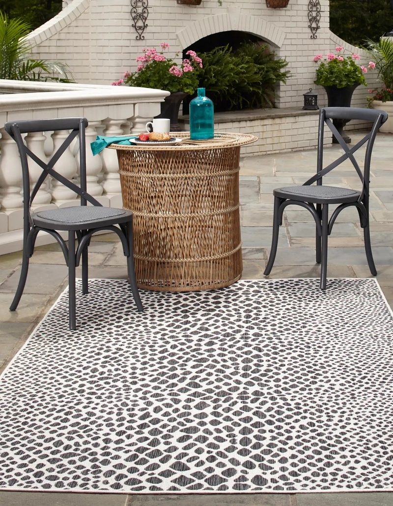Cape Town Outdoor Rug - Charcoal