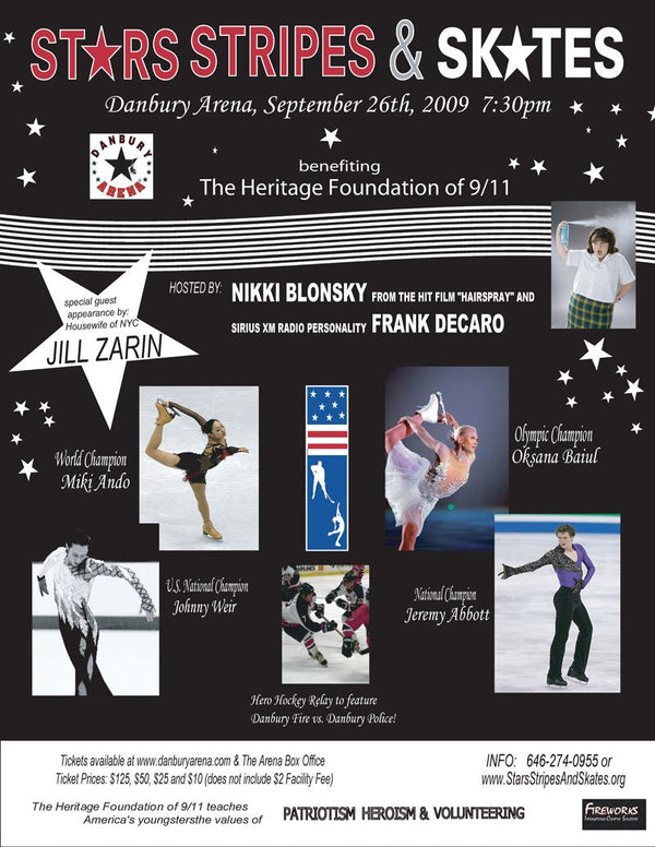 See Jill at the Stars, Stripes &amp; Skates benefit for the Heritage Foundation of 9/11