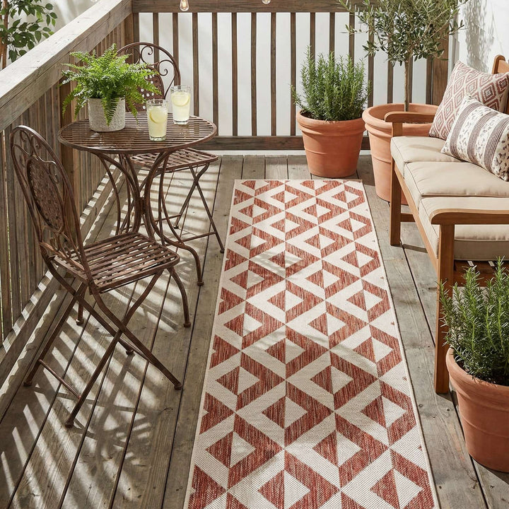 Napa Outdoor Rug - Rust