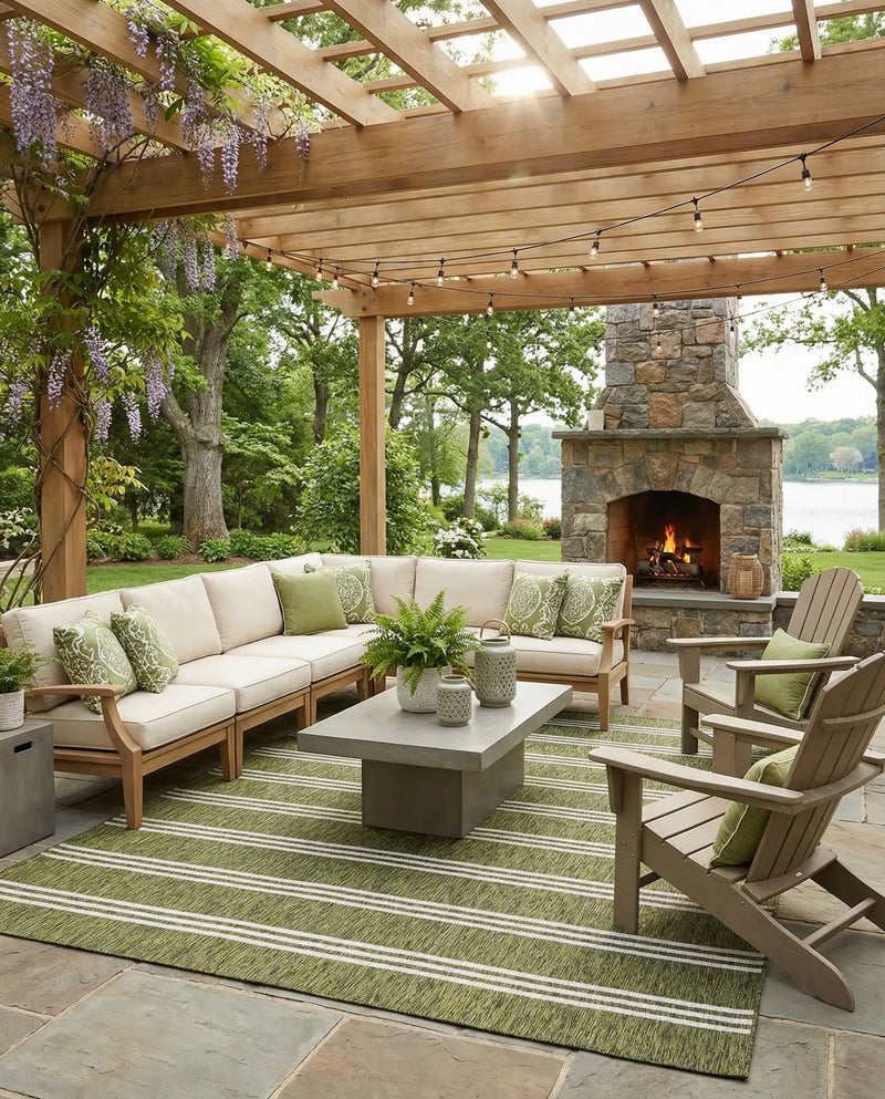 Anguilla - Outdoor Green Rug by Jill Zarin Home