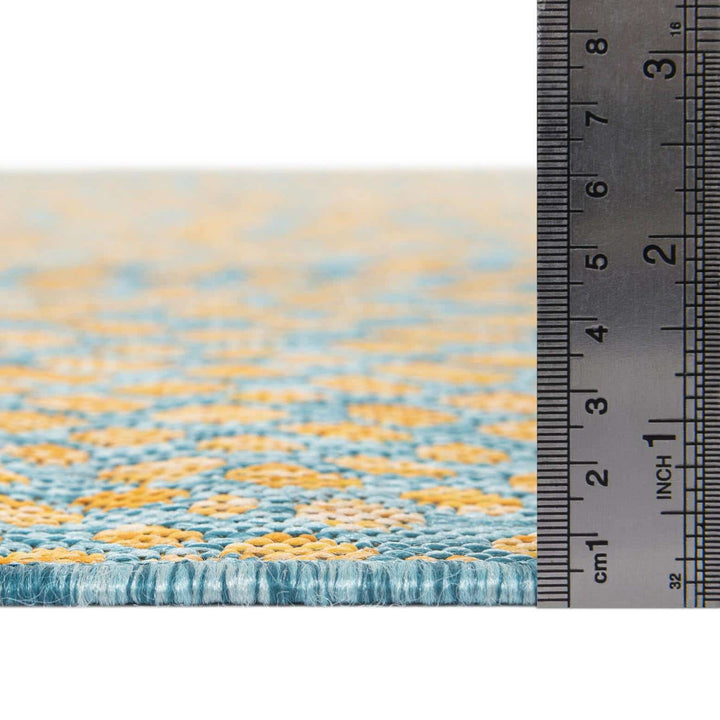 Cape Town Outdoor Rug - Yellow & Teal