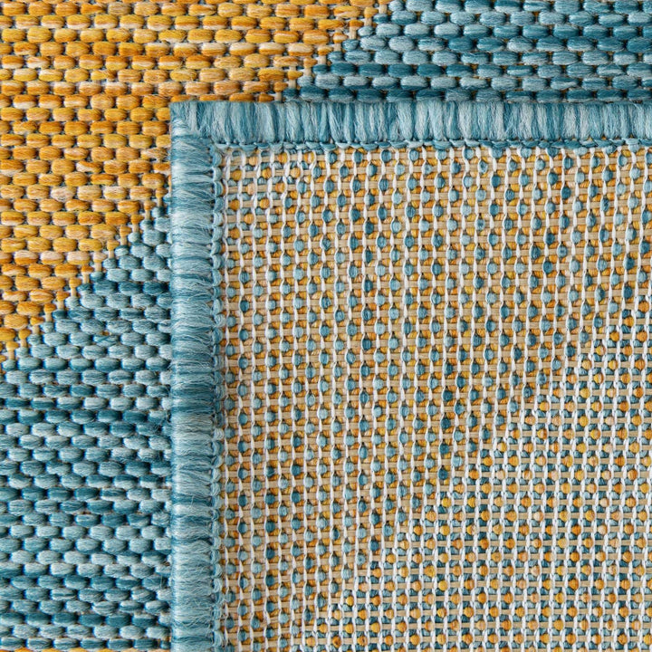 Napa Outdoor Rug - Yellow and Aqua