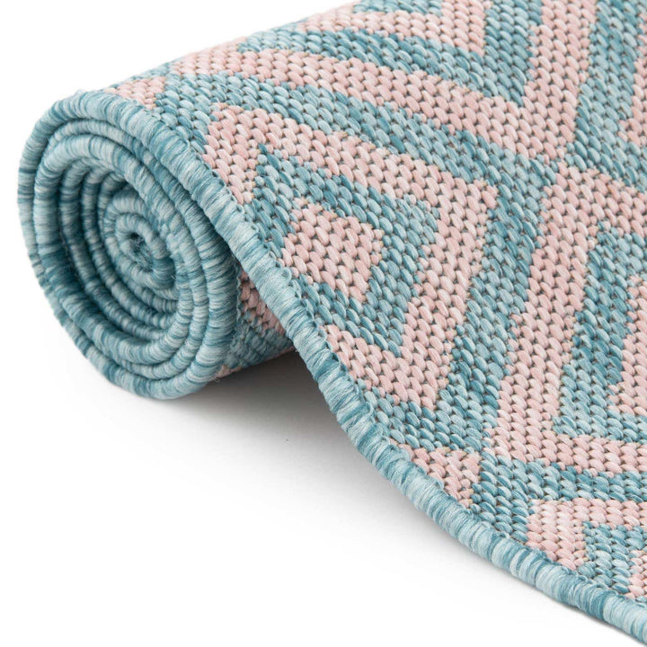 Costa Rica Outdoor Rug - Pink and Aqua