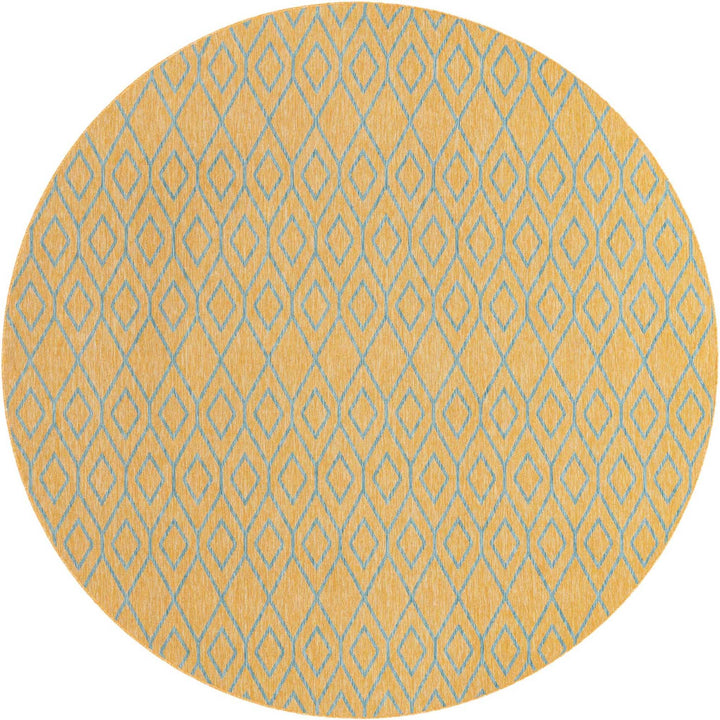 Turks and Caicos Outdoor Rug - Yellow and Teal