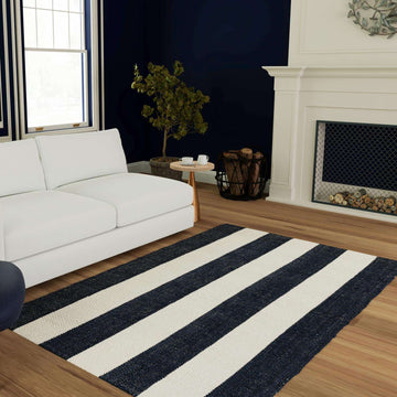 The Hamptons Indoor Rug - Nautical Navy