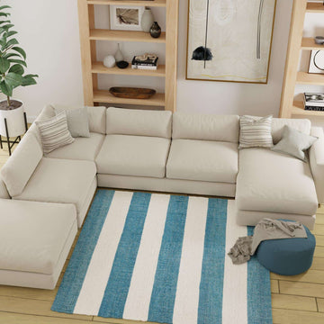 The Hamptons Indoor Rug - Sky Blue