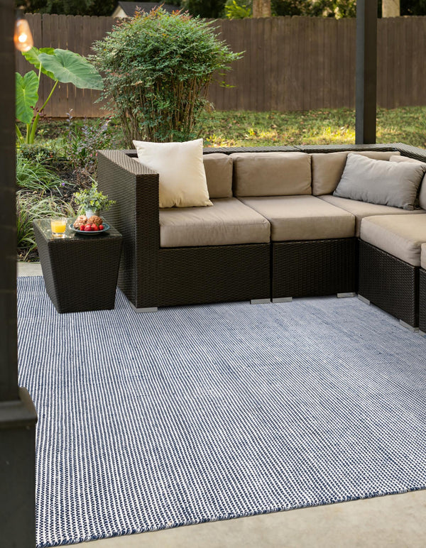 Palm Springs Indoor Outdoor Rug - Navy Sky