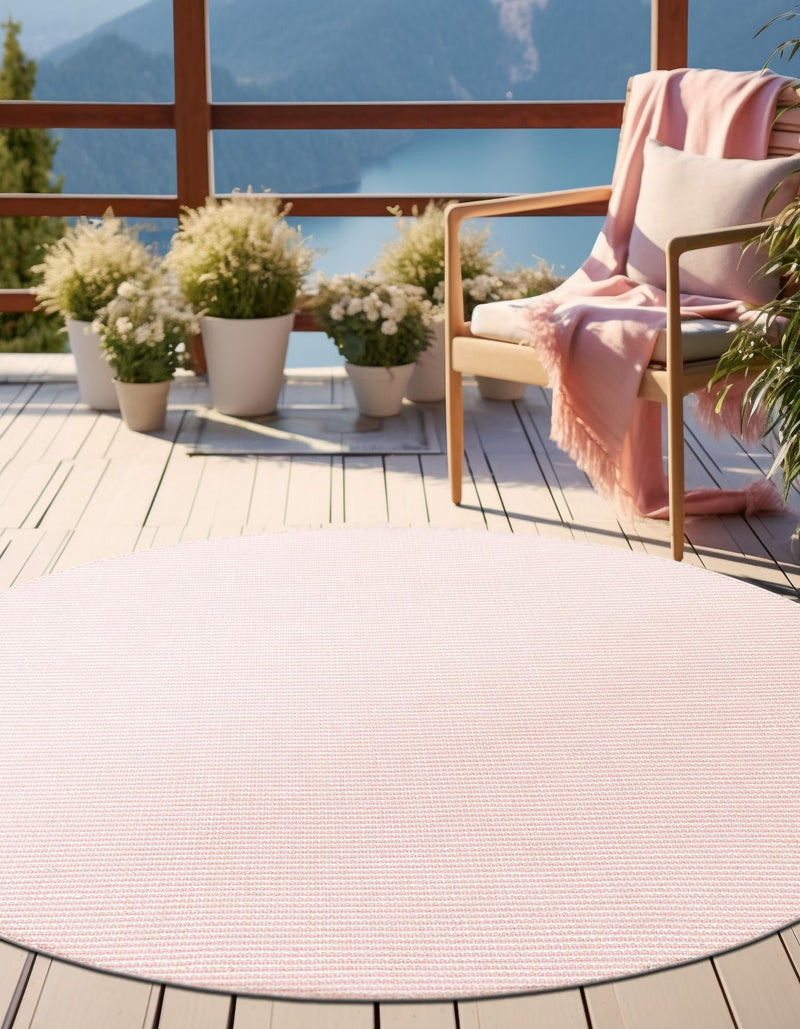 Palm Springs Outdoor Rug - Pink Roses