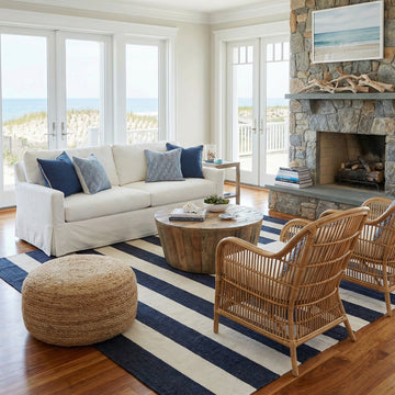 The Hamptons Indoor Rug - Nautical Navy