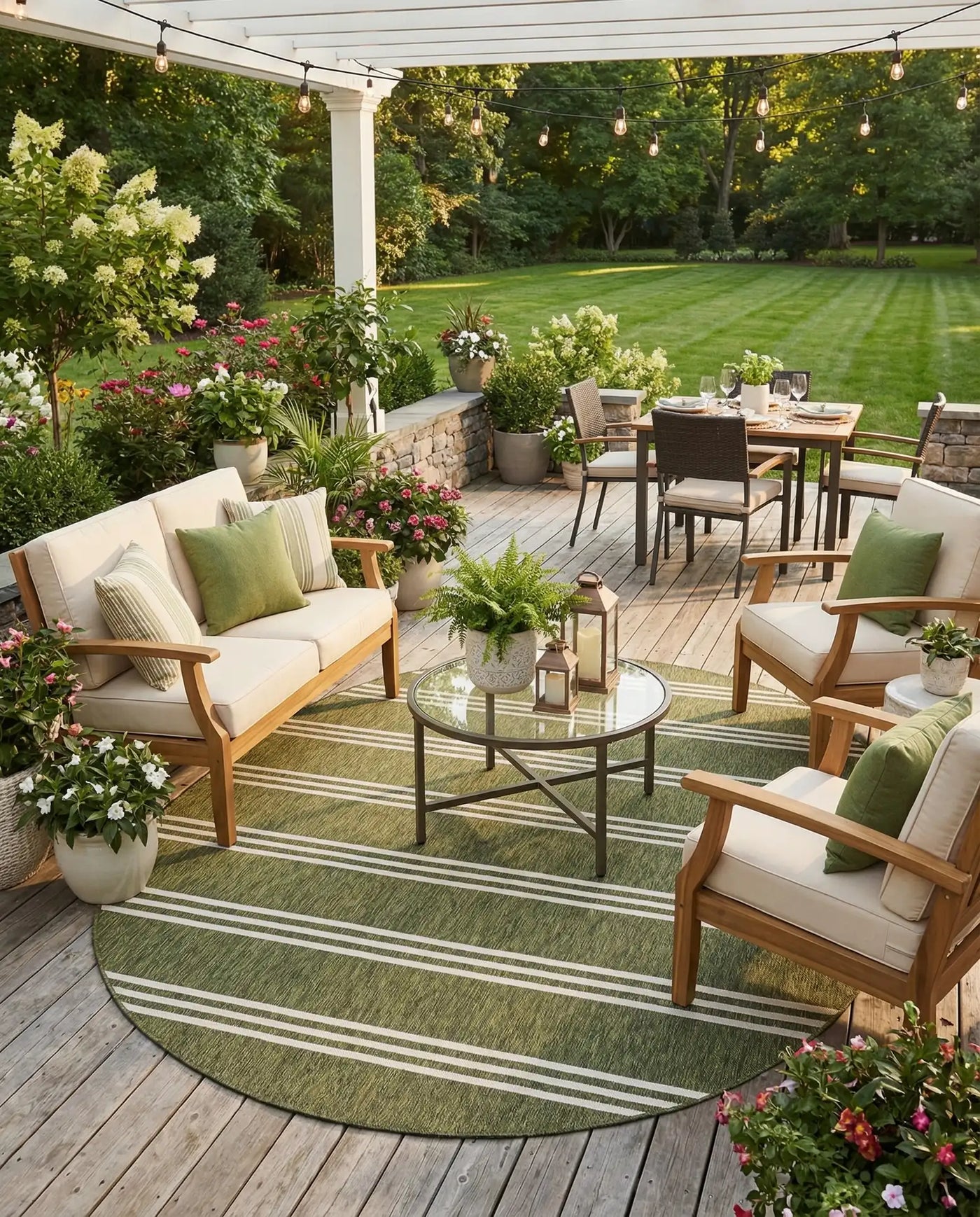 Anguilla - Outdoor Green Rug by Jill Zarin Home