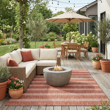 Anguilla Outdoor Rug - Rust