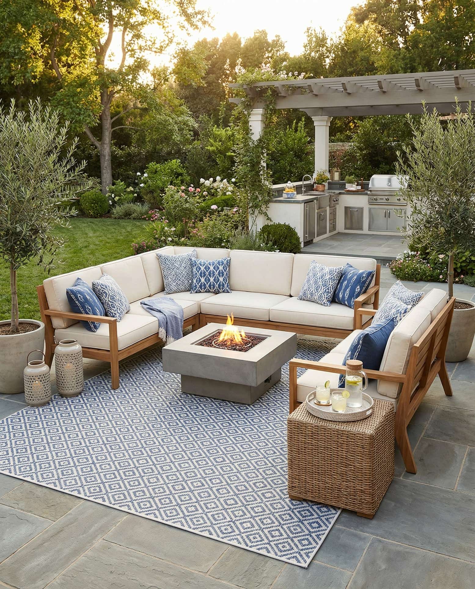 Costa Rica - Blue Rug by Jill Zarin Home