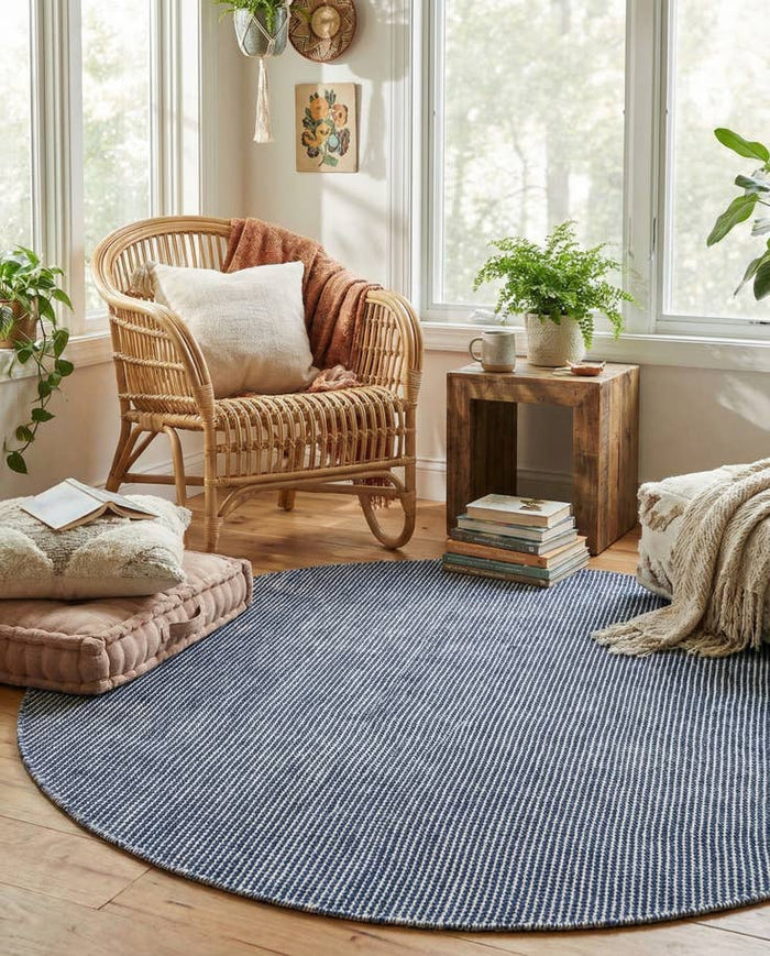 Palm Springs - Navy Rug by Jill Zarin