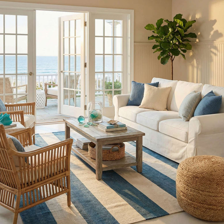 The Hamptons Indoor Rug - Sky Blue
