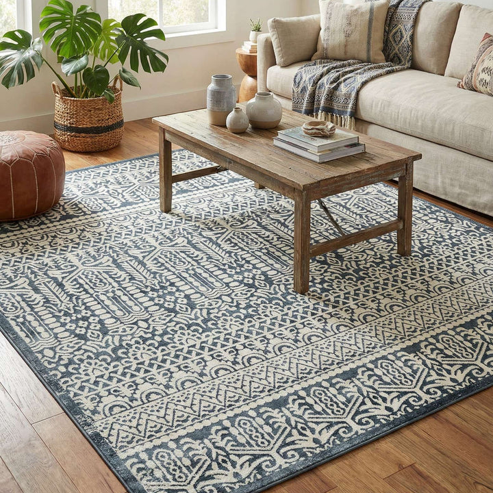 Cloisters Indoor Rug - Navy Blue