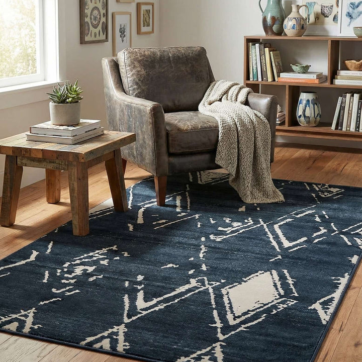 Carnegie Hill Indoor Rug - Navy Blue