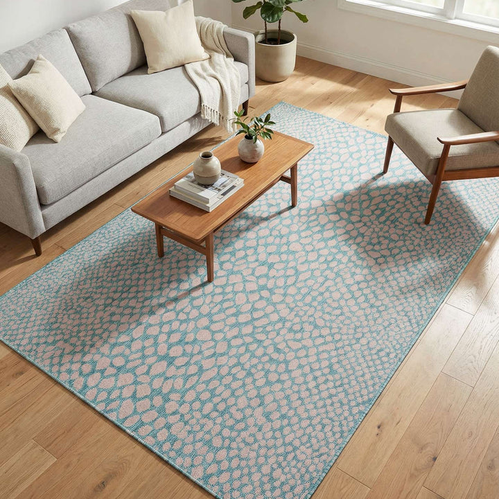 Cape Town Outdoor Rug - Pink and Aqua