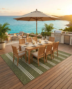 Anguilla - Outdoor Green Rug by Jill Zarin Home