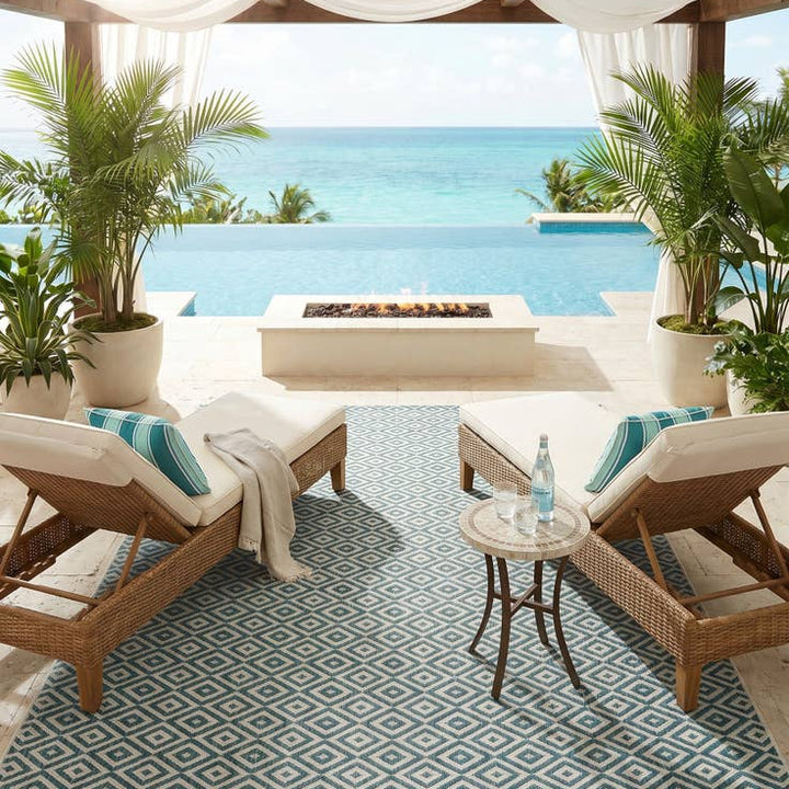 Costa Rica Outdoor Rug - Teal