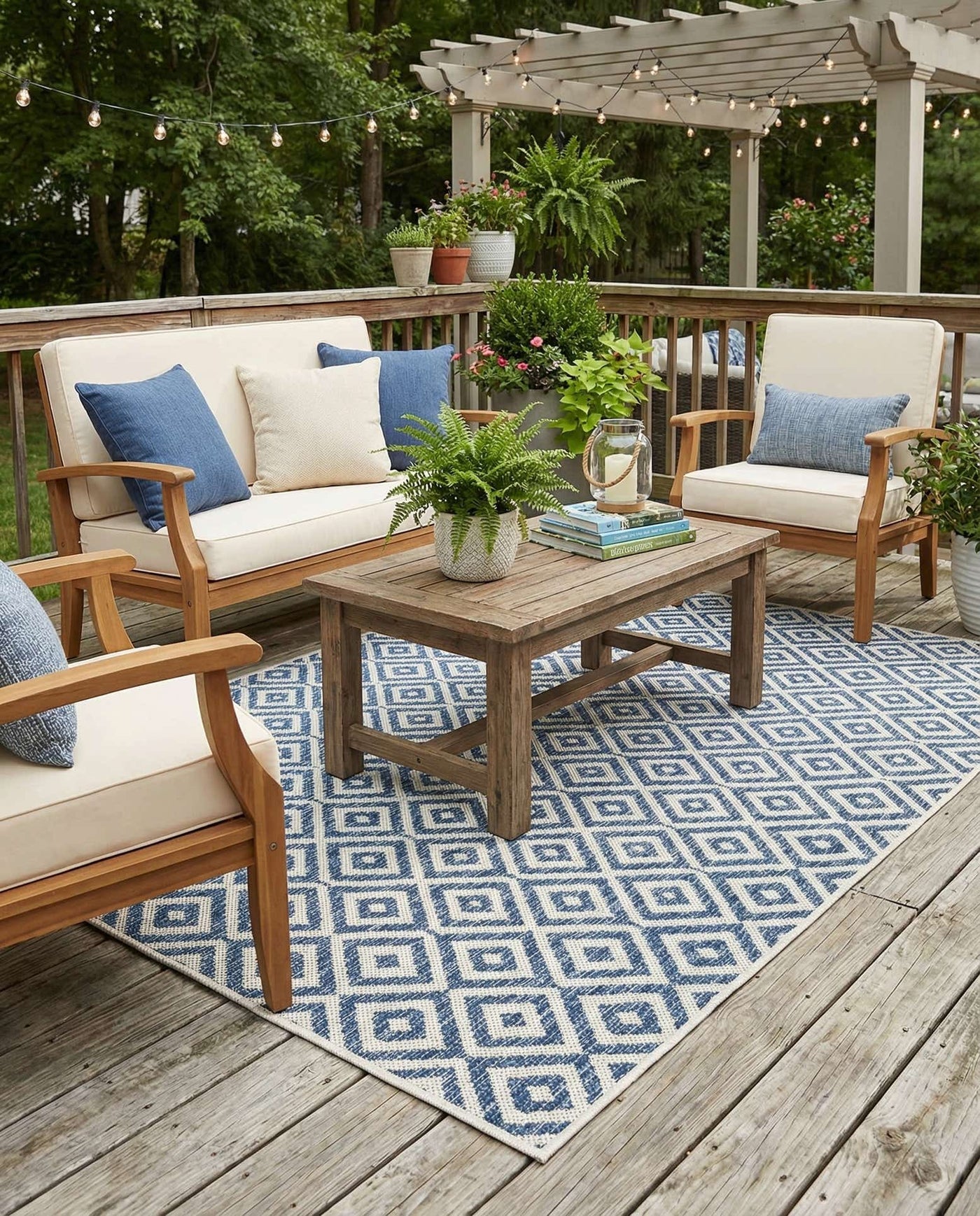 Costa Rica - Blue Rug by Jill Zarin Home