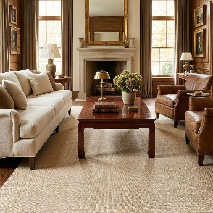 English Manor Indoor Rug - Oat Beige