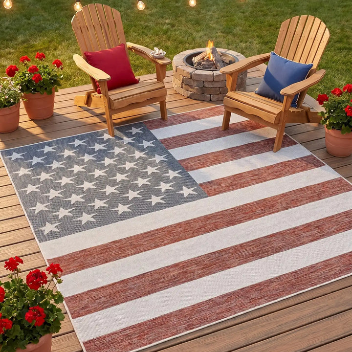 American Flag Outdoor Rug