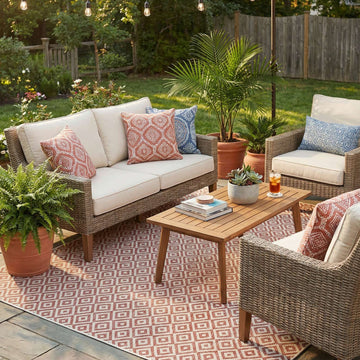 Costa Rica Outdoor Rug - Rust