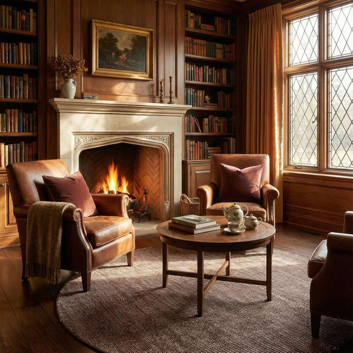 English Manor Indoor Rug - Mocha Brown