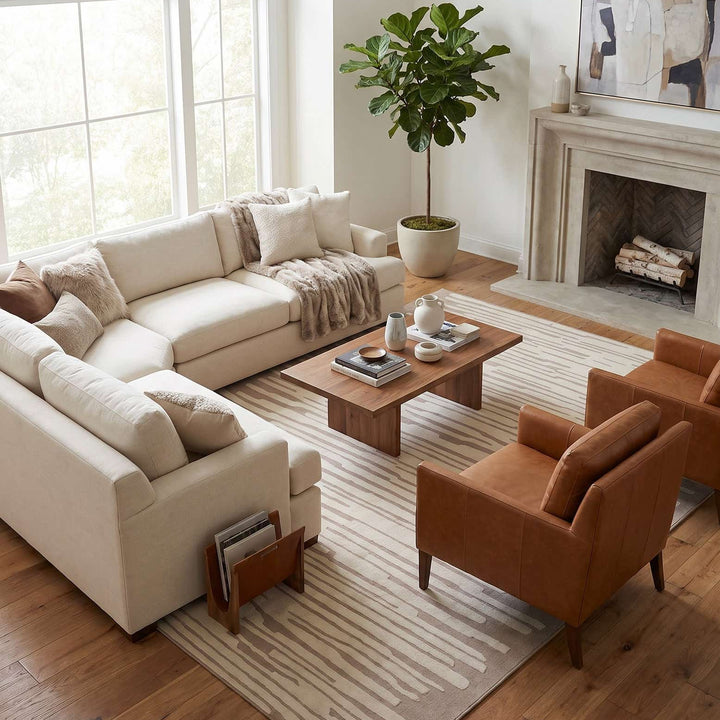 Beekman Place Indoor Rug - Beige and Ivory
