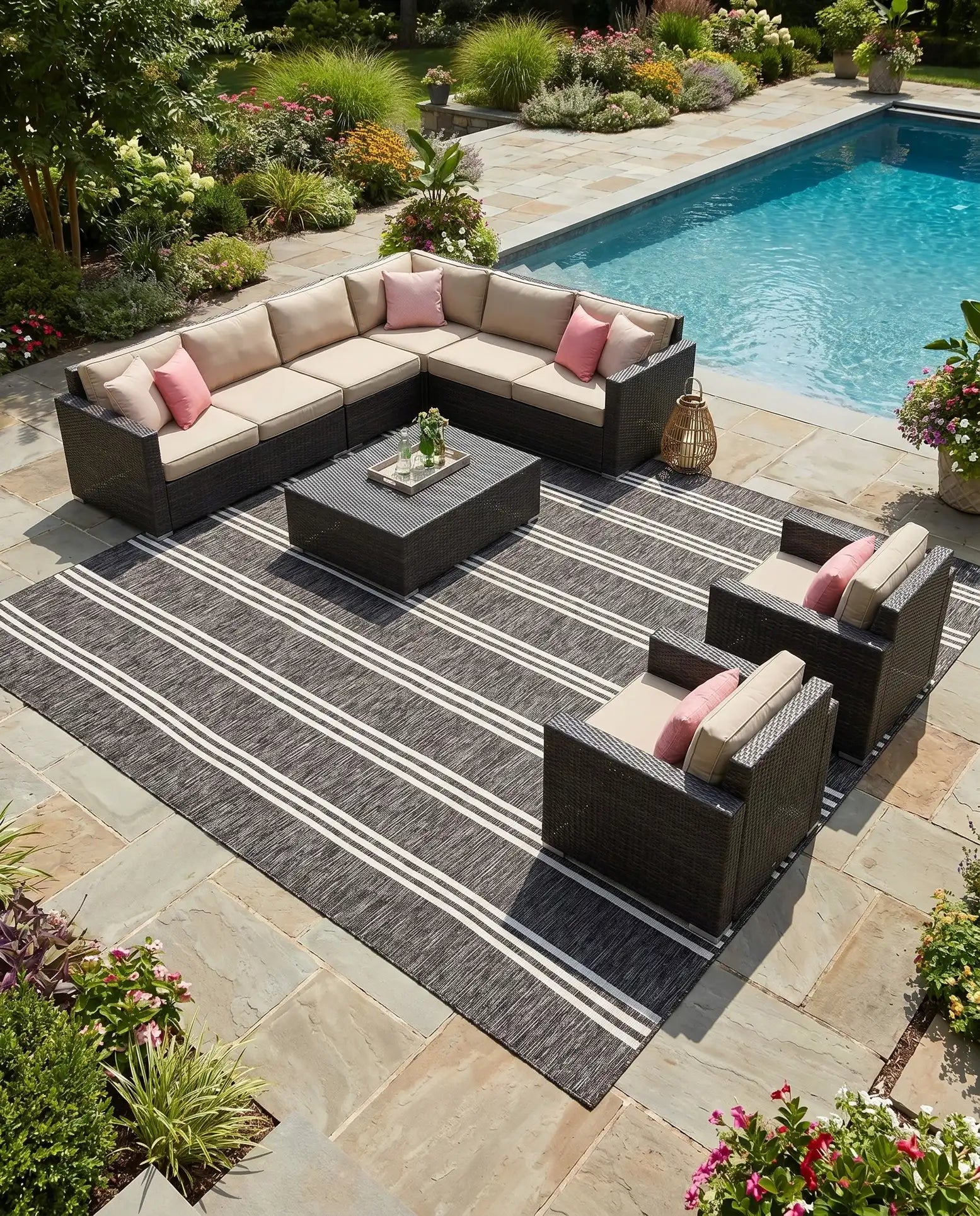 Anguilla - Outdoor Charcoal Rug by Jill Zarin Home