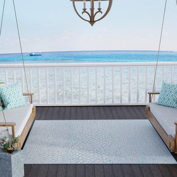 Cape Town Outdoor Rug - Pink and Aqua