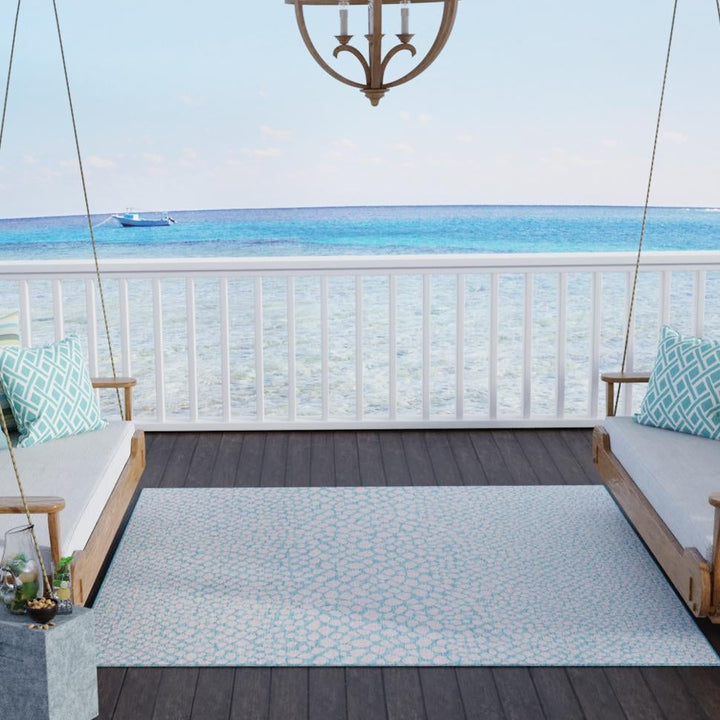 Cape Town Outdoor Rug - Pink and Aqua