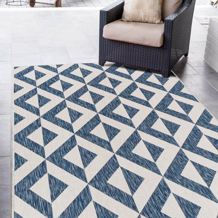 napa blue outdoor rug