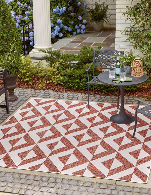 Napa Outdoor Rug - Rust
