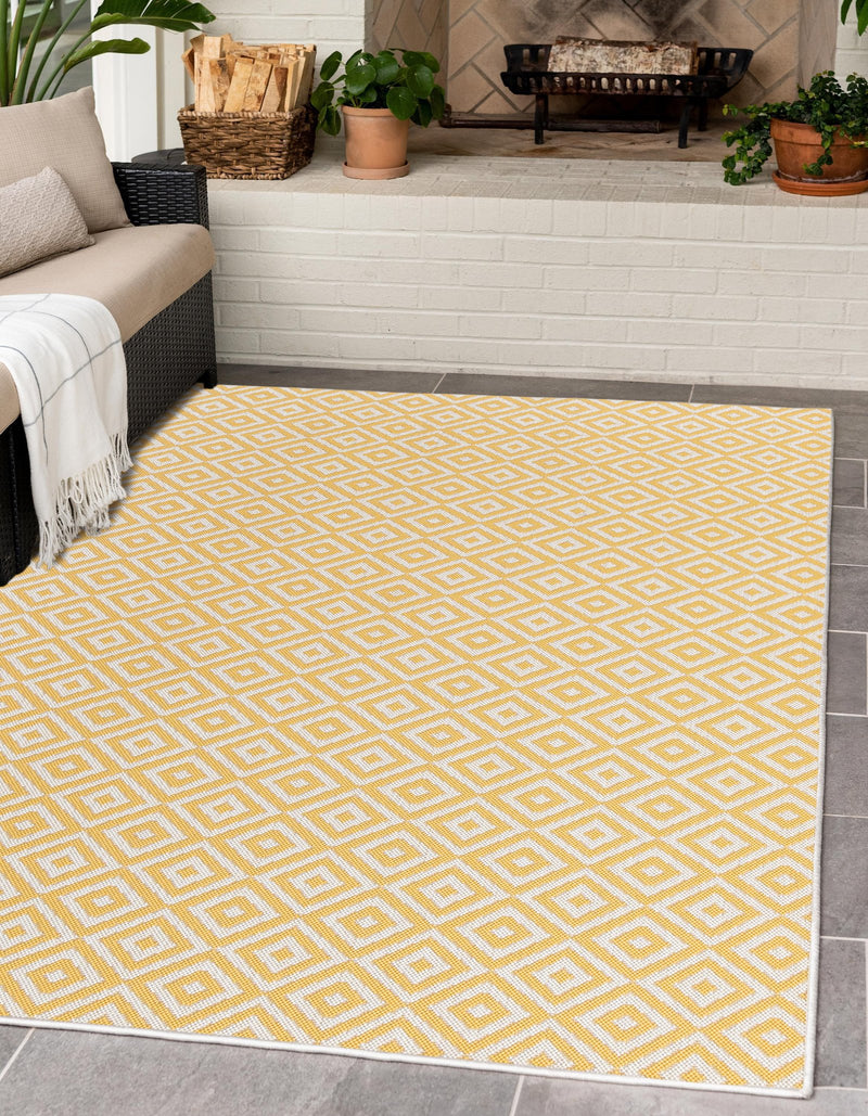 costa rica yellow outdoor rug
