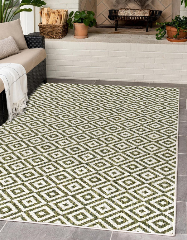 costa rica green outdoor rug