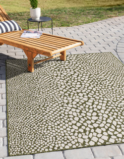 cape town green outdoor rug