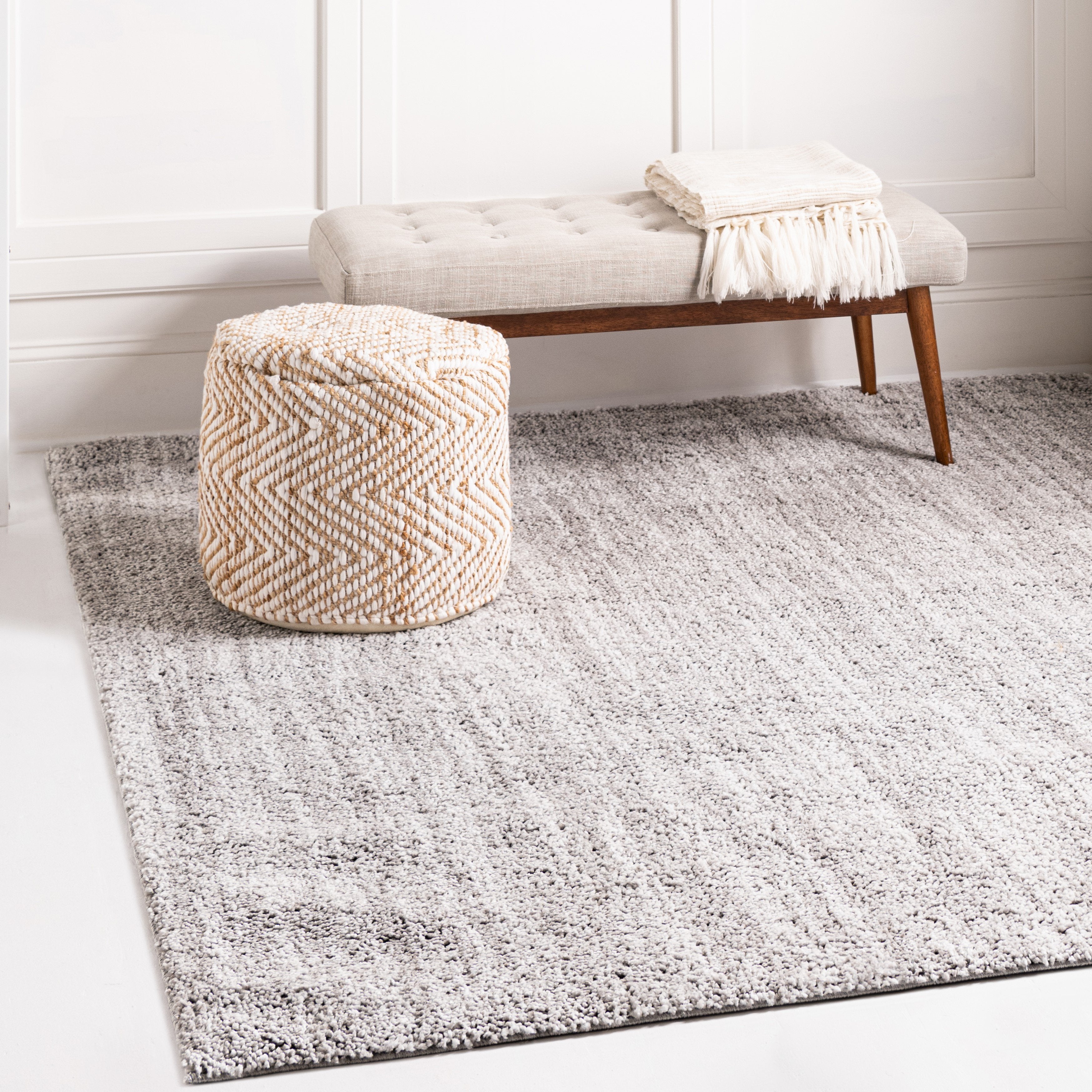 Jill Zarin Home | Shaggy Chic Area Rug-Smoke