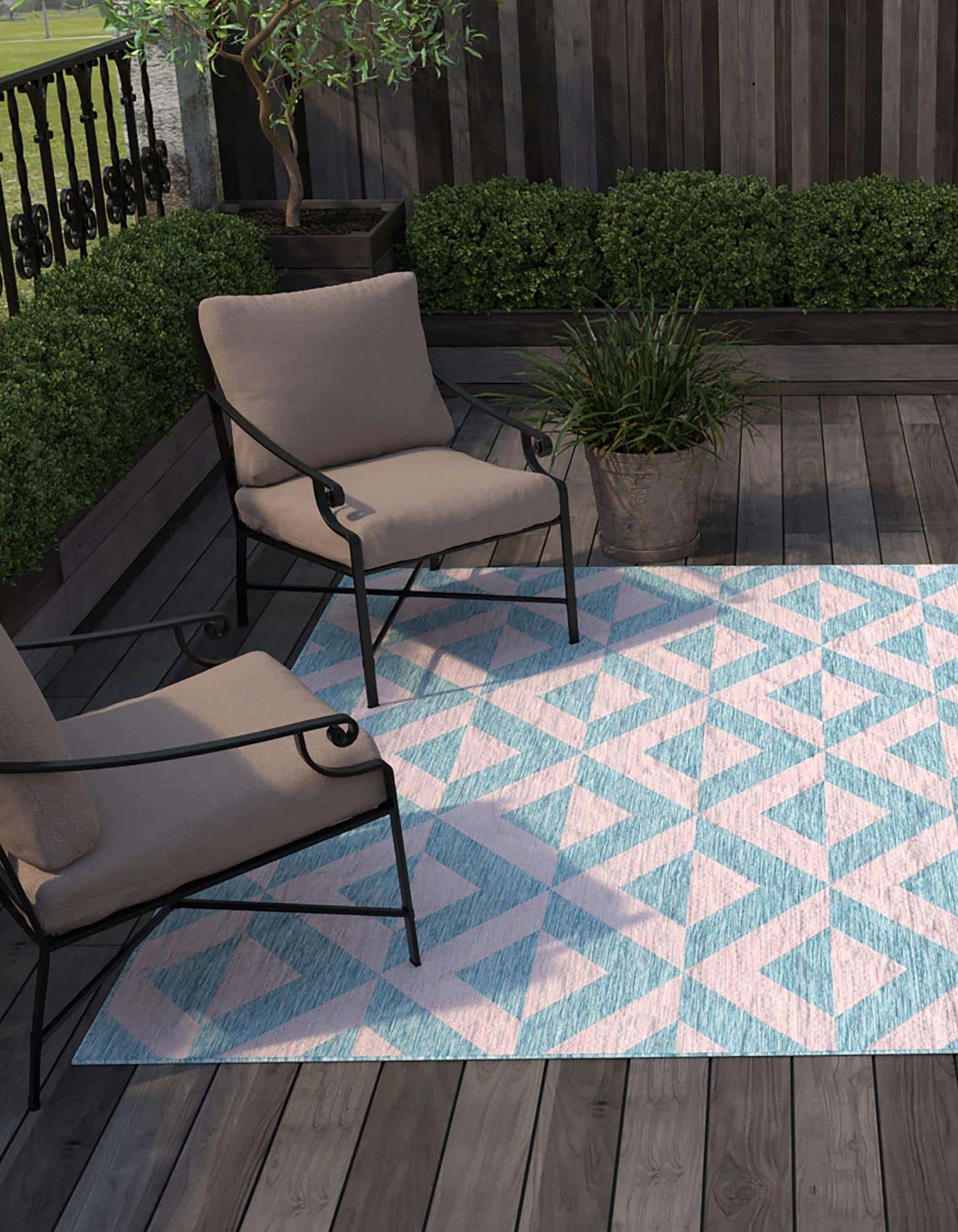 Napa - Pink and Aqua Rug by Jill Zarin