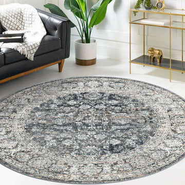 Central Park Indoor Rug - Navy Blue