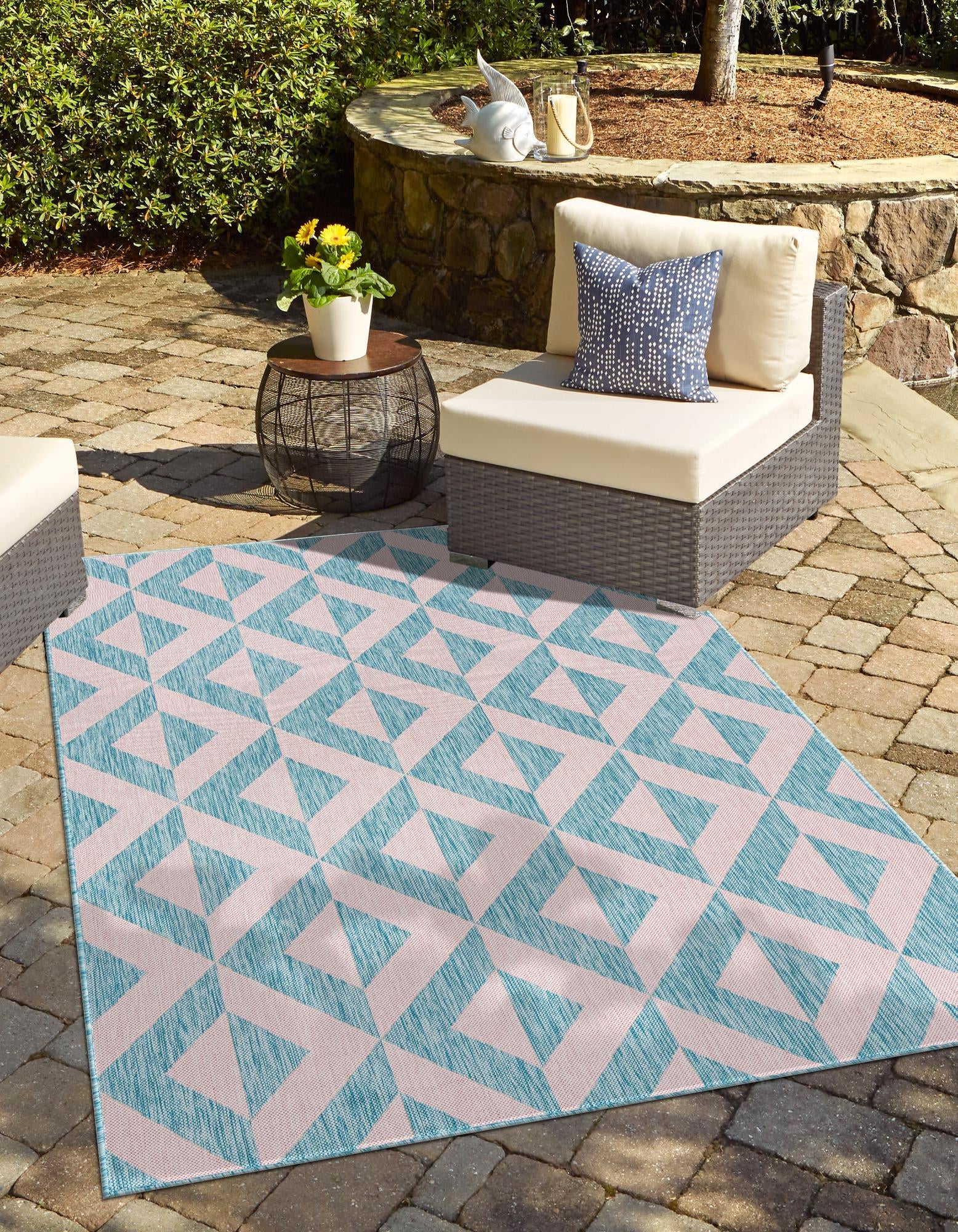 Napa - Pink and Aqua Rug by Jill Zarin