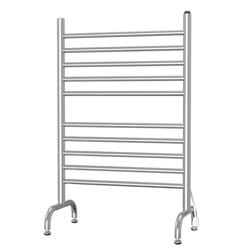 Freestanding Plug-In Heated Towel Rack - 10 Bars