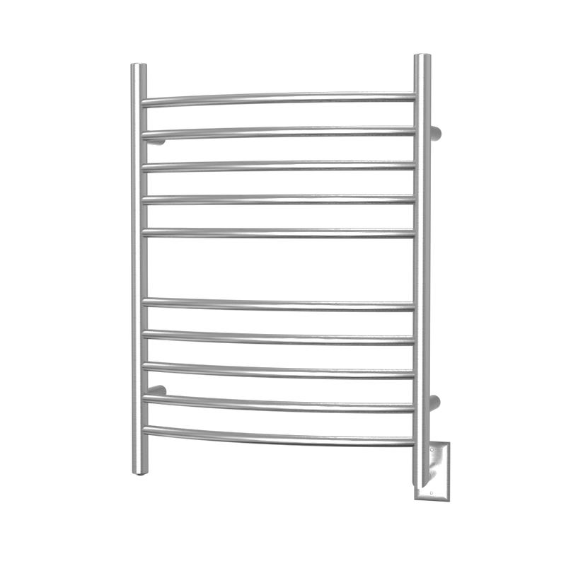 Hardwired Heated Towel Rack - 10 Curved Bars