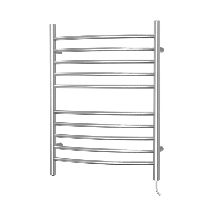 Plug-In Heated Towel Rack - 10 Curved Bars
