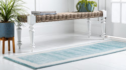 yorkville turquoise indoor rug