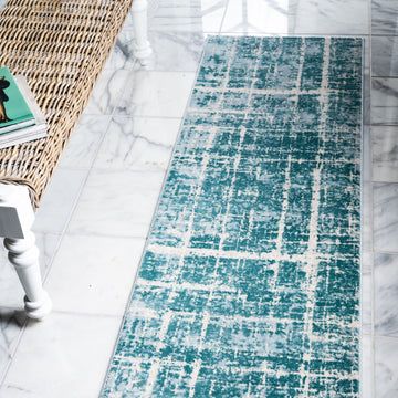 lexington avenue turquoise indoor rug