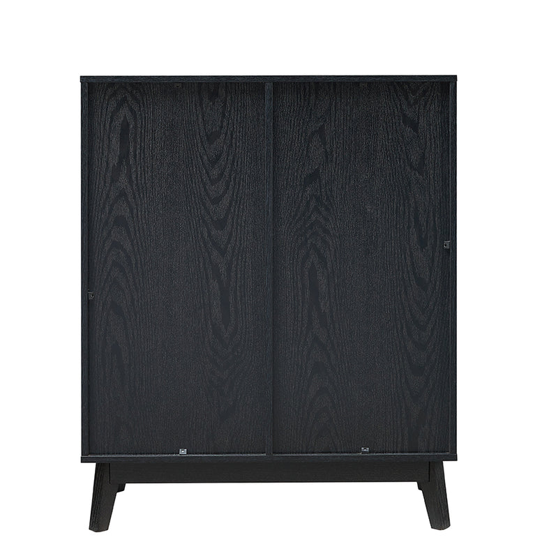 Aspen Wine Server Cabinet - Black